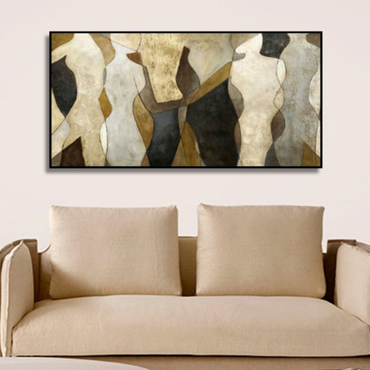 Abstract Figures Dancing Overlay 100% Hand Painted Art