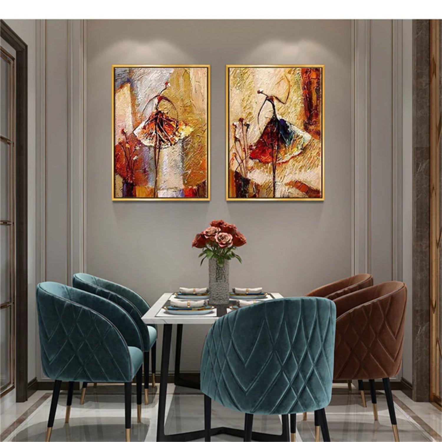 Modern Ballet Dancer Abstract Expression Painting