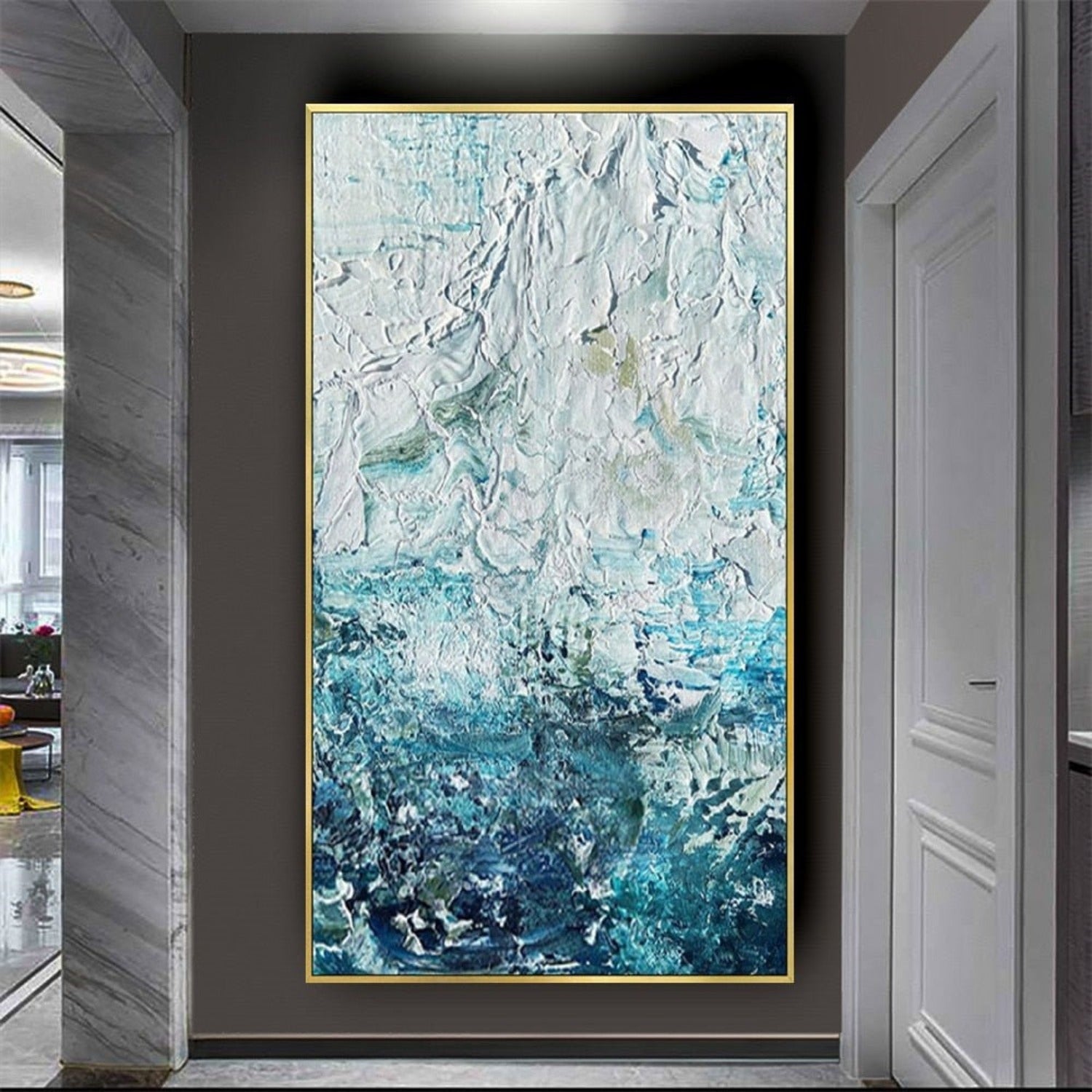 Ocean Wave 100% Hand Painted Heavy Textured Art – My Modern Art