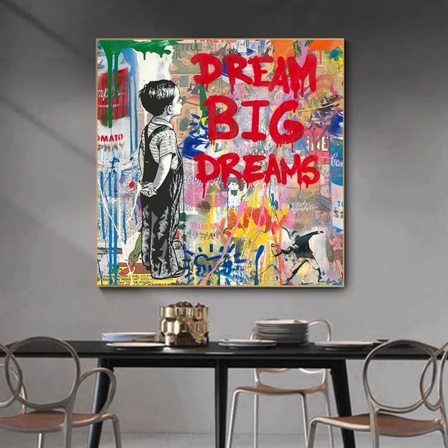 Big Dreams Alec Monopoly Graffiti Pop Art Painting – My Modern Art