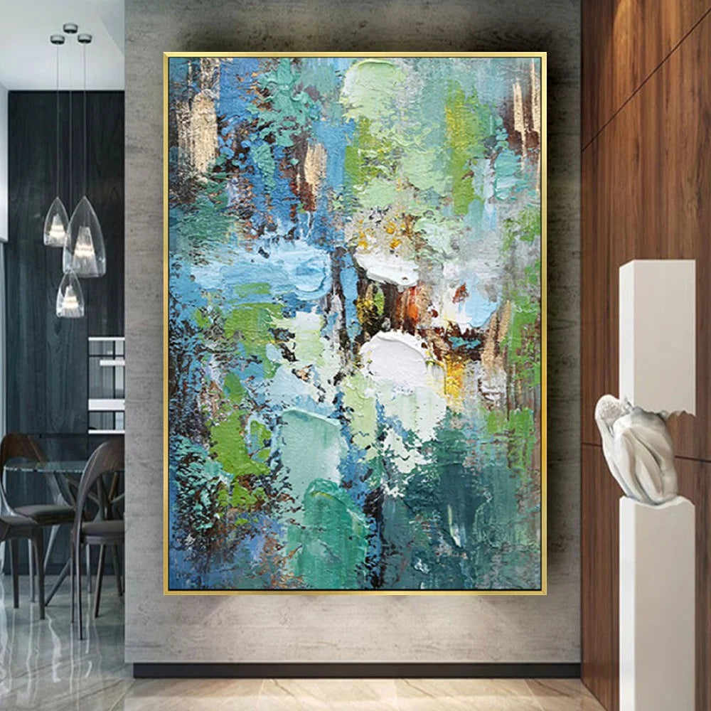Original Multilayered Palette Knife Abstract Painting