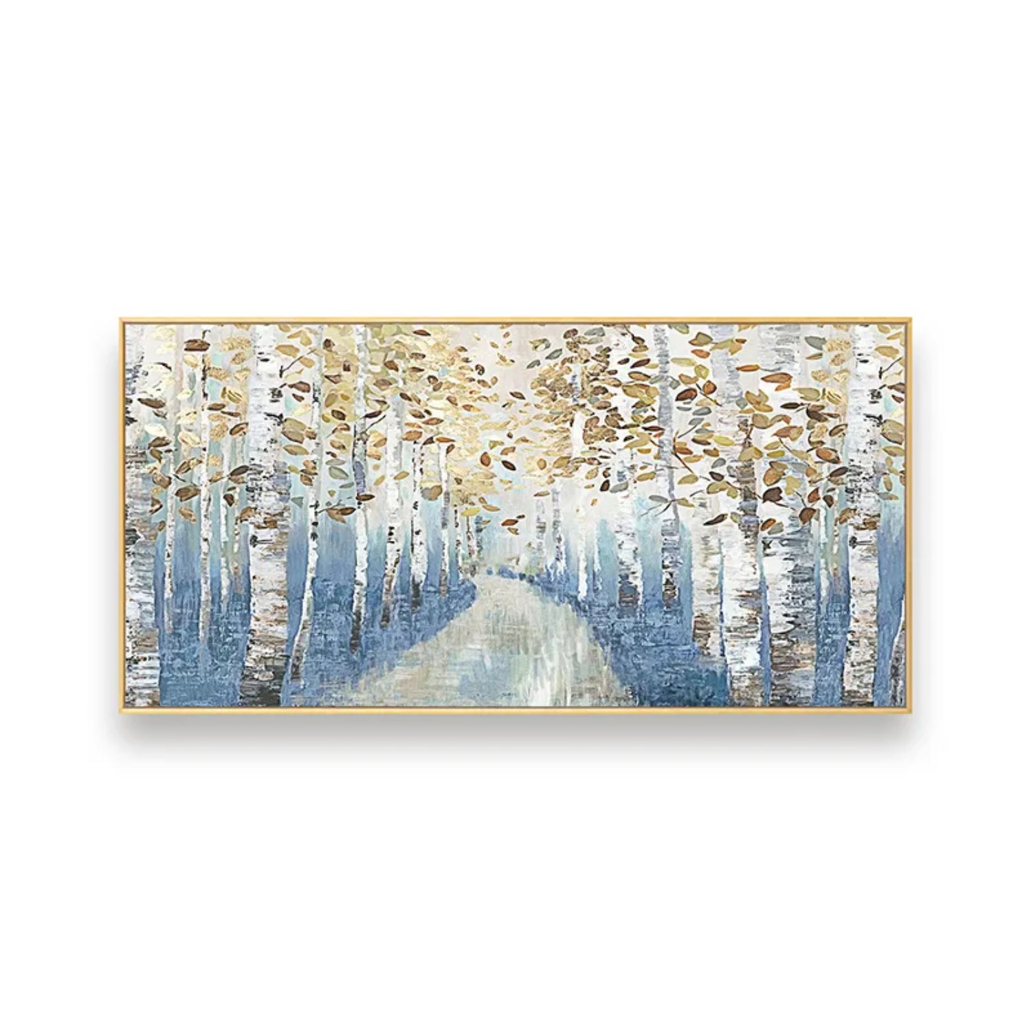 Large Textured Forest Path Abstract Nature Artwork