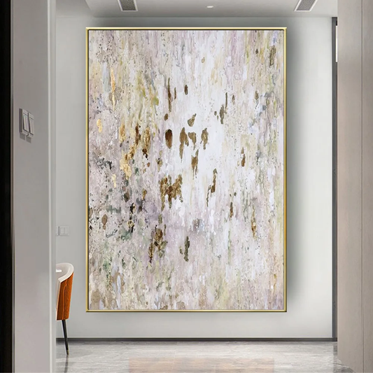 Large Nordic Neutral Colour Abstract Textured Art