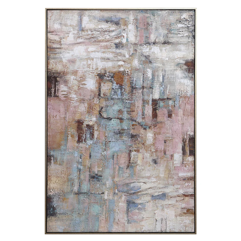 Abstract American-Style Palette Knife Textured Art