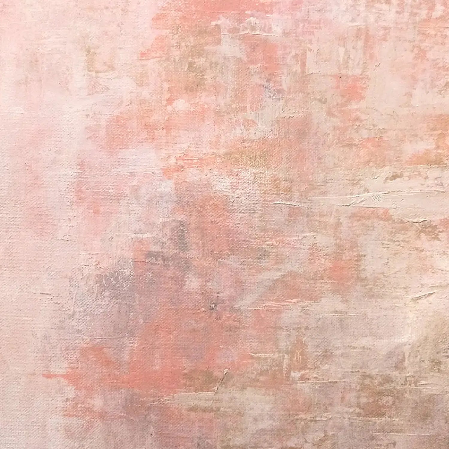 Abstract Pink Concrete Style Heavy Textured Art