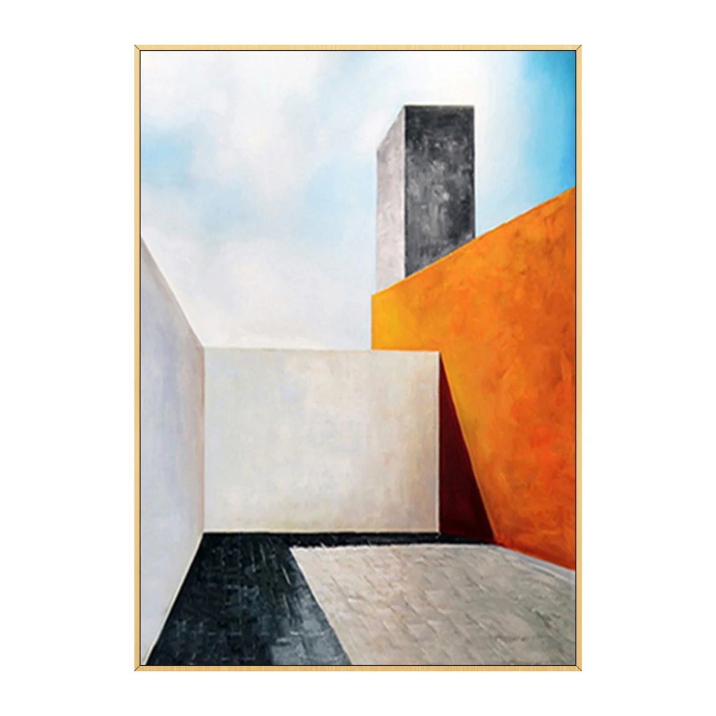 Architectural Landscape Decorative Abstract Painting