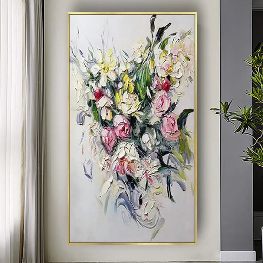 Beautiful Abstract Floral Heavy Textured Painting