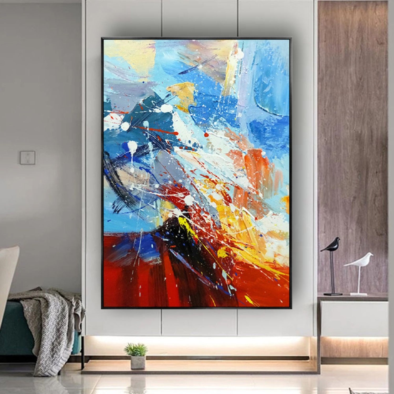 Colourful Chaos Unleashed Decorative Oil Painting