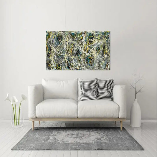 Contemporary Jackson Pollok Style Modern Fine Art