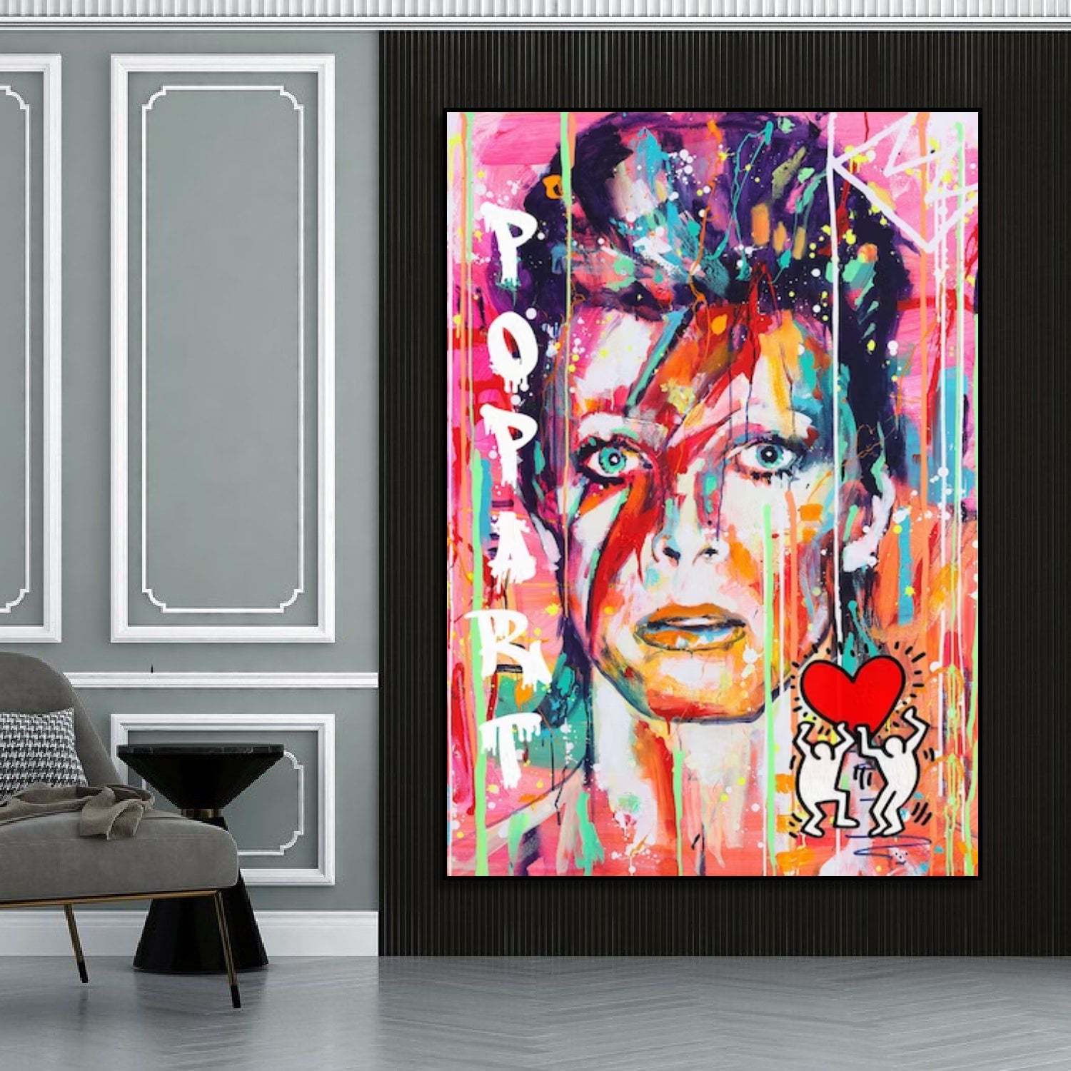 Famous Rock Musician David Bowie Pop Art Painting