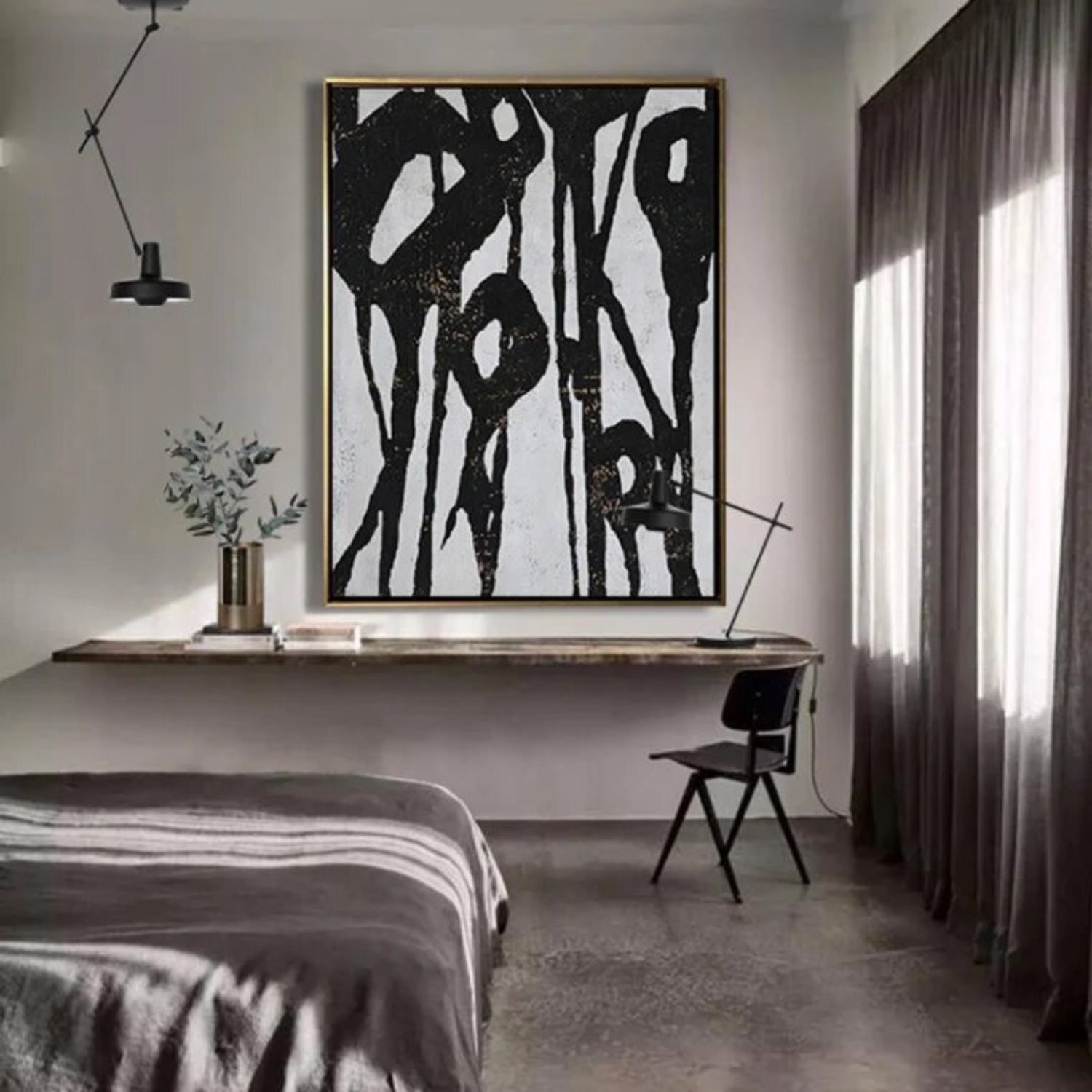 Large Abstract Living Room Decor Oil Painting
