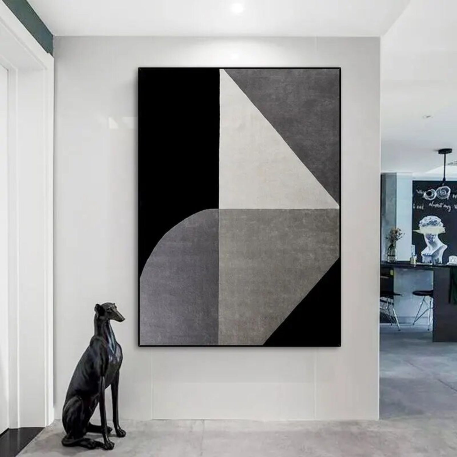 Modern Geometric Minimalist Canvas Oil Painting