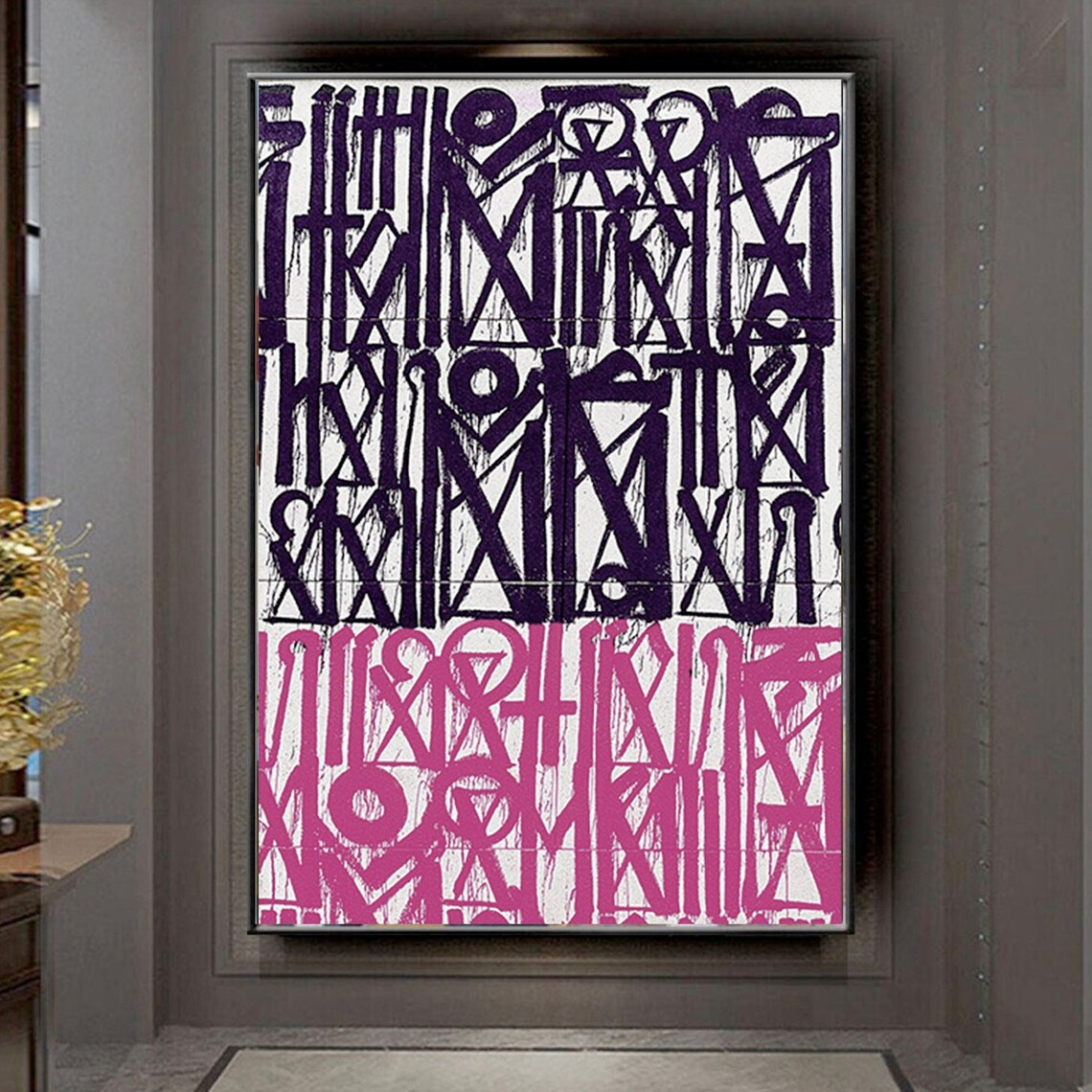 Pink and Purple Retna Graffiti Pop Art