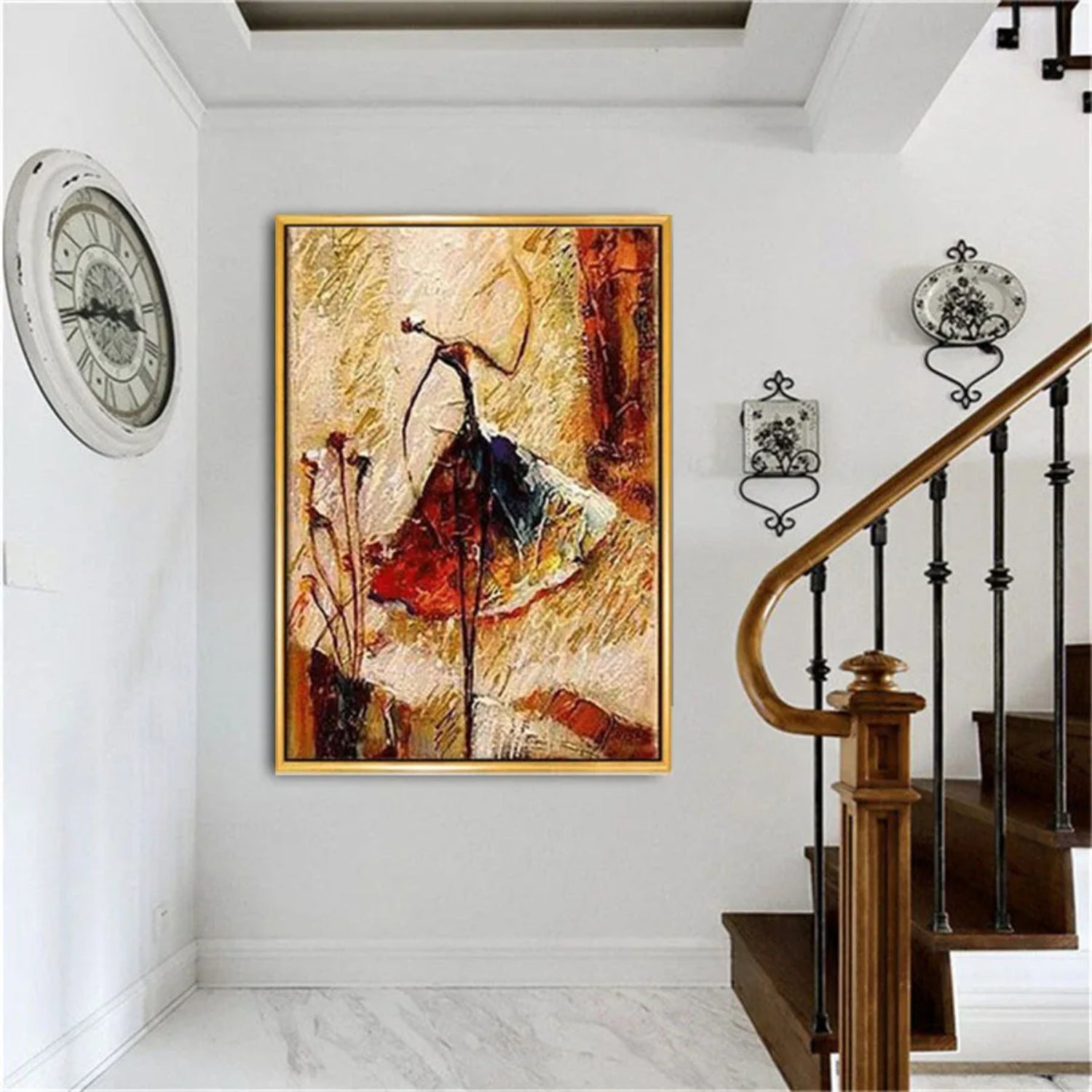 Modern Ballet Dancer Abstract Expression Painting