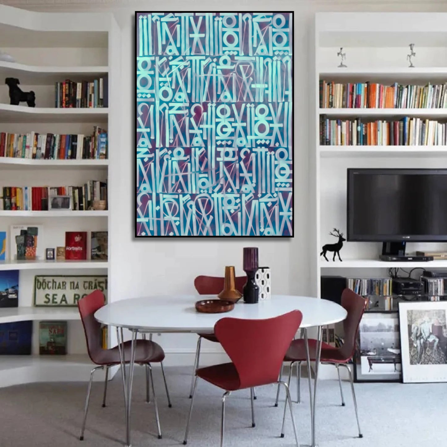 Calligraphic Retna Style Contemporary Wall Art Painting