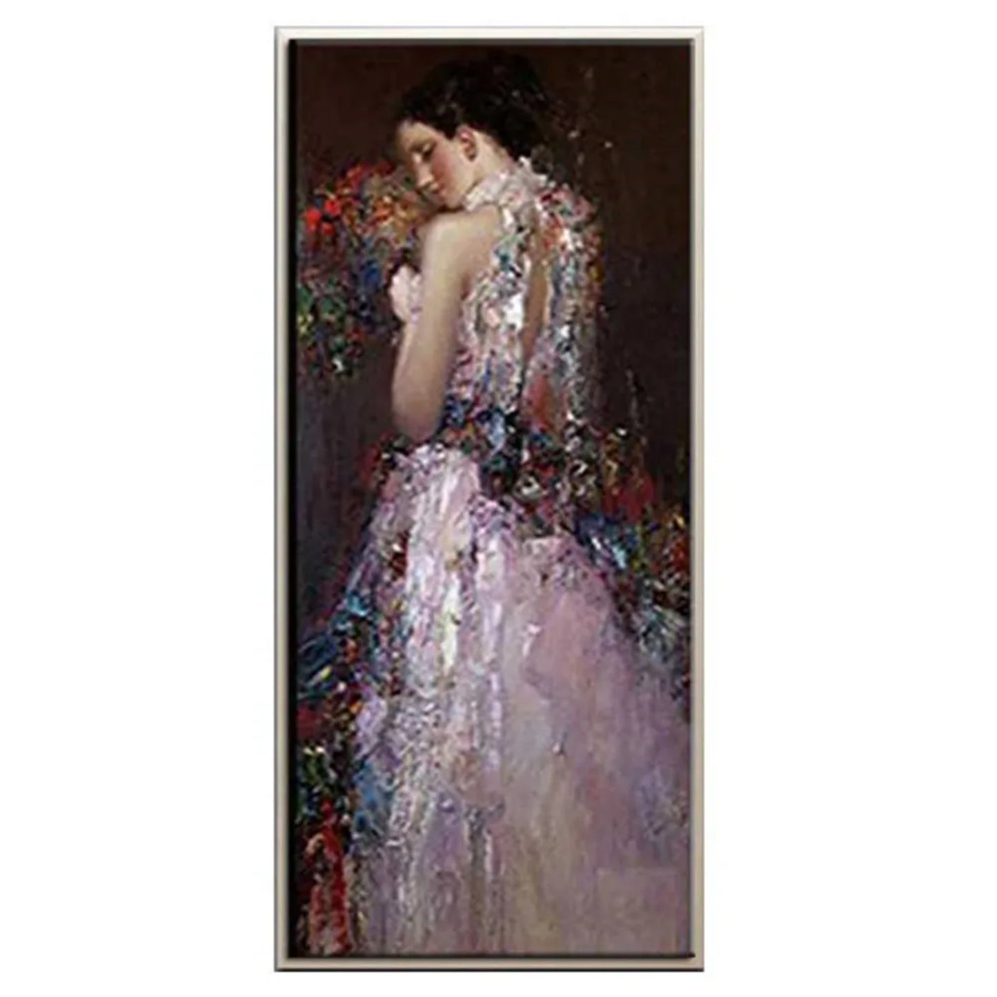 Large European Style Bridal 3D Textured Painting