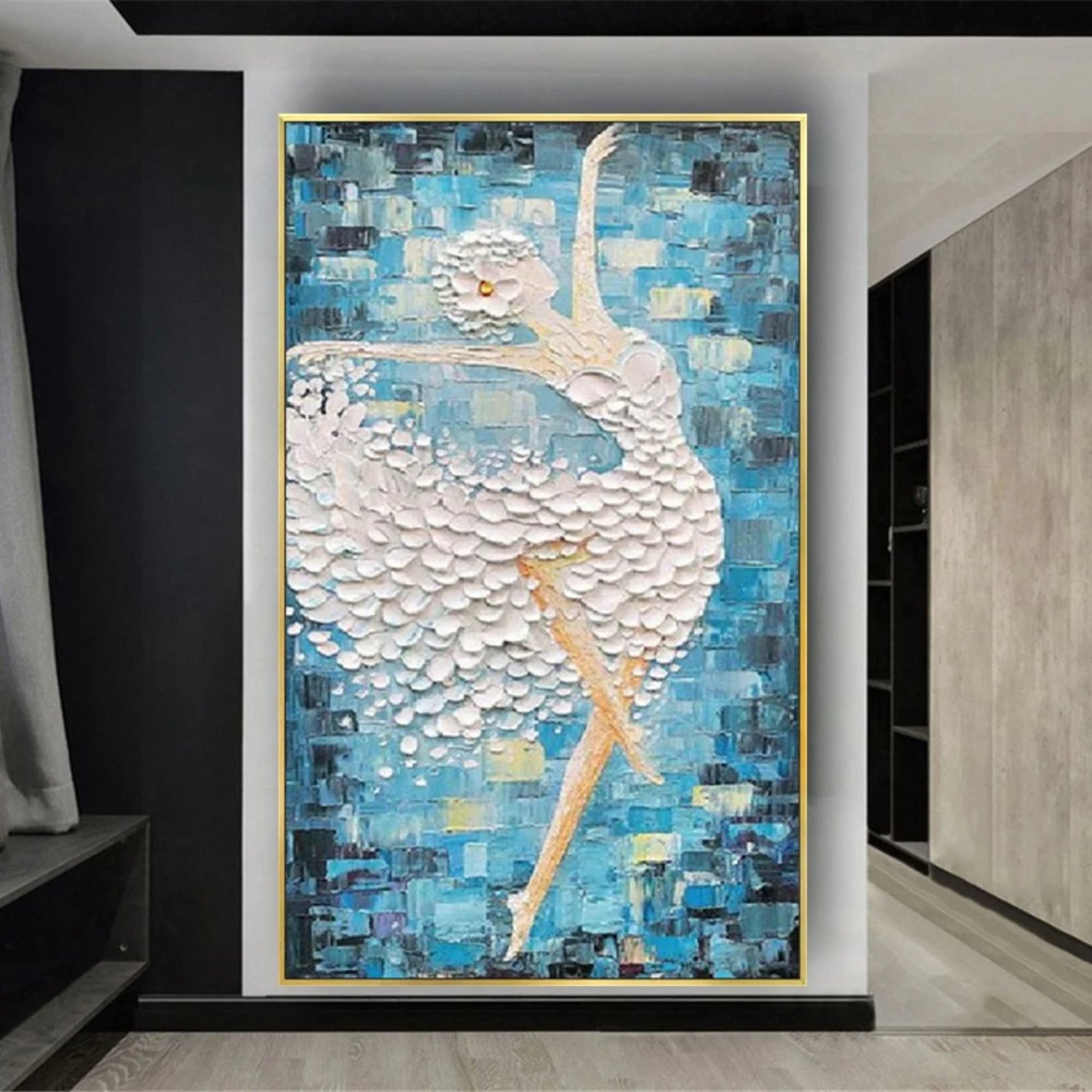 Peaceful Ballet Performance 3D Textured Wall Art