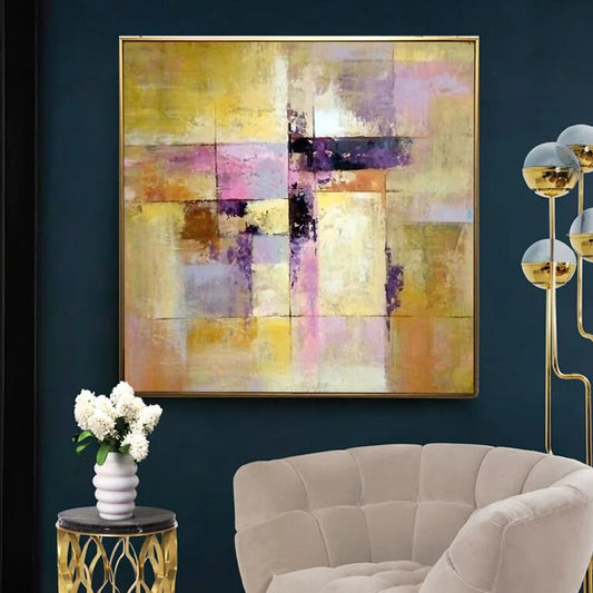 Abstract Architectural Pattern Textured Wall Art