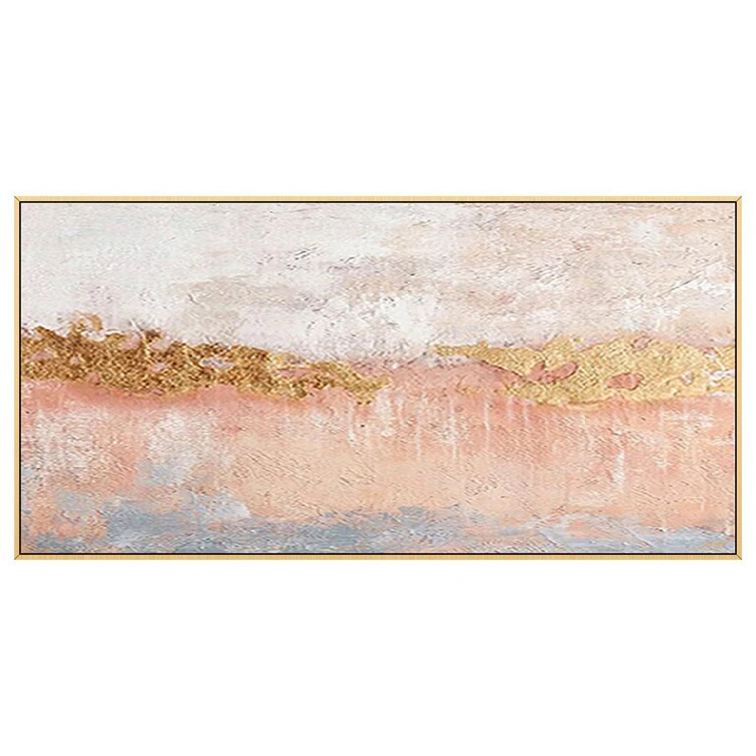 Beautiful Nordic Style Blush Pink Textured Painting