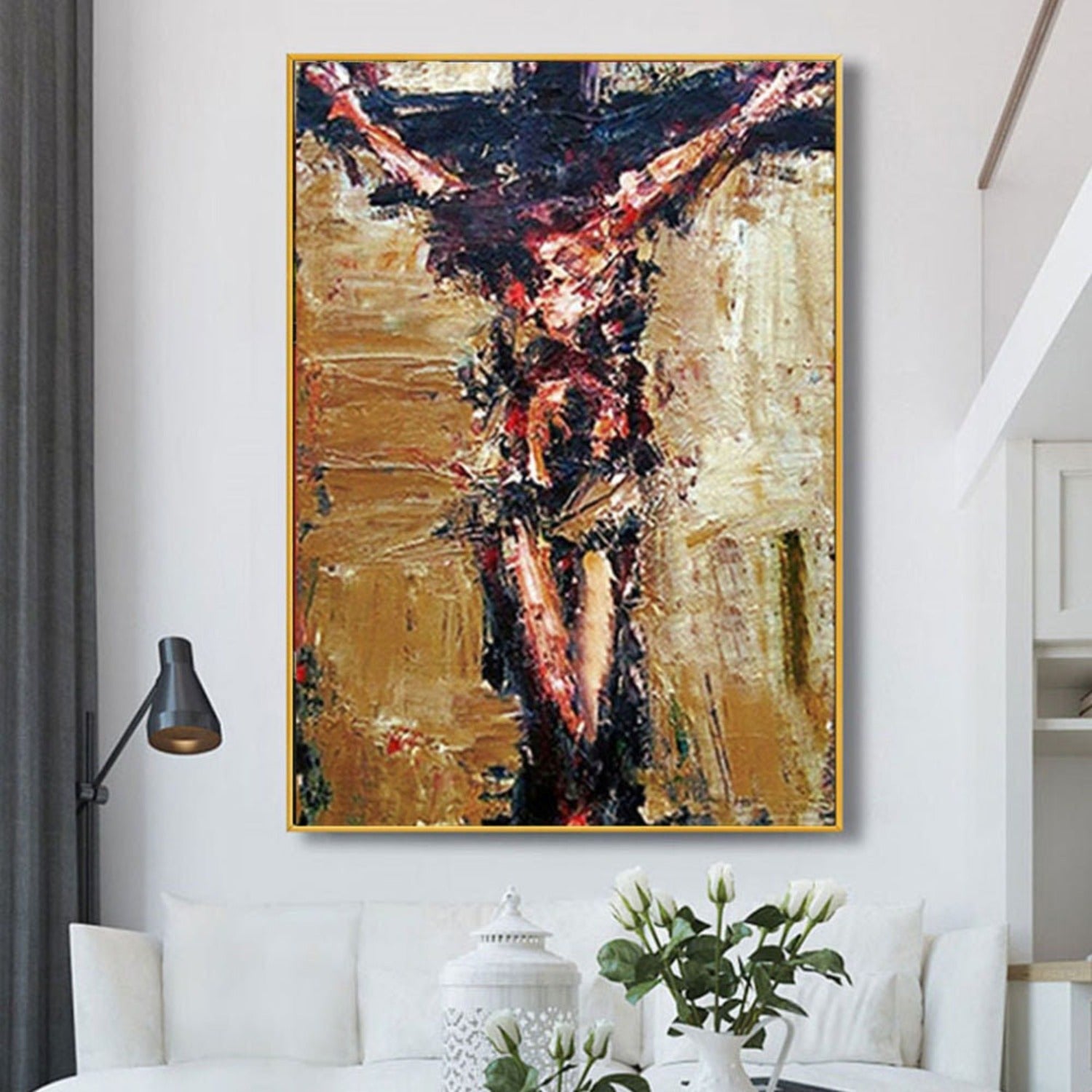Jesus Original 100% Hand Painted Abstract Art