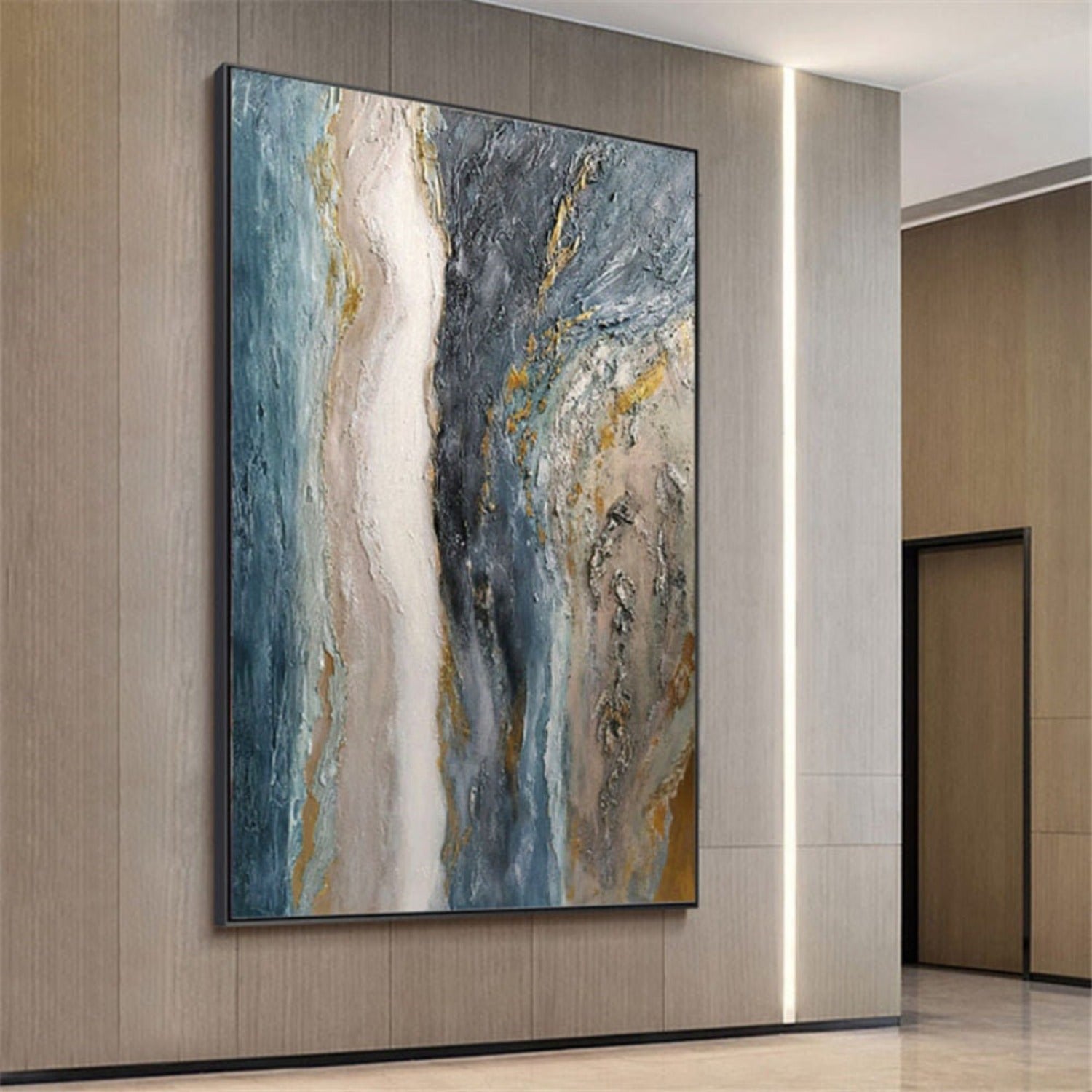 Ocean Fluid 100% Hand Painted Abstract Painting