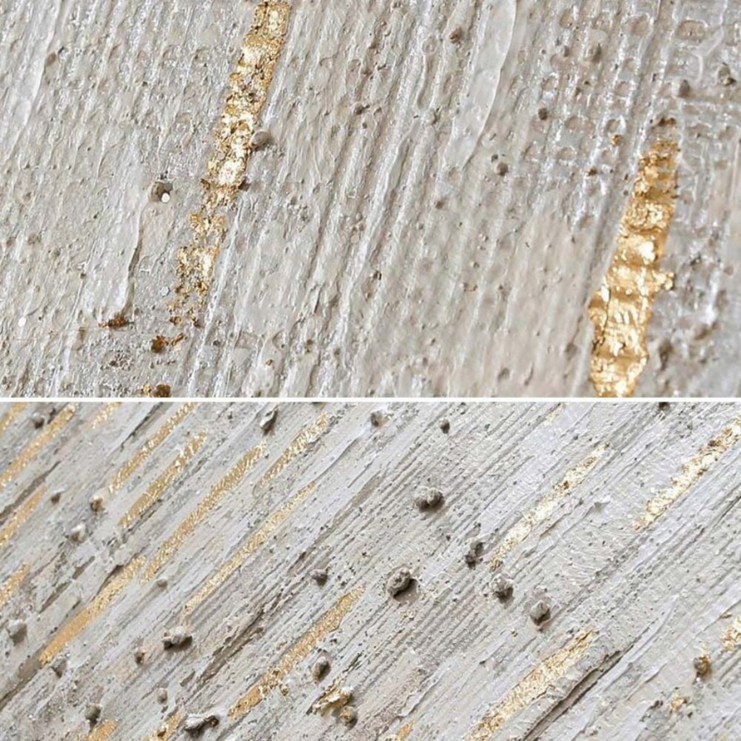Nordic Raindrops Gold Foil Modern Texture Painting