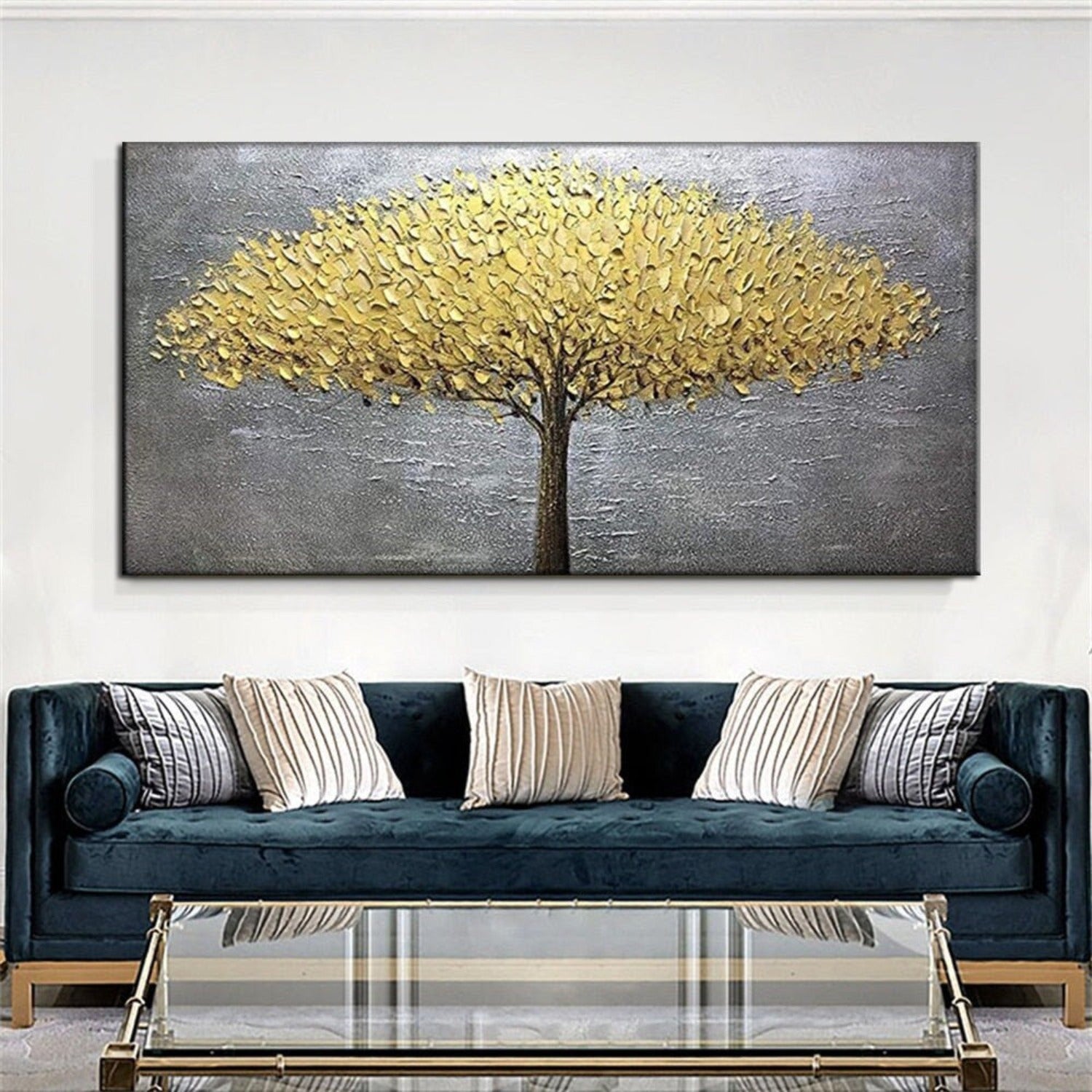 Contemporary Autumn Tree 100% Hand Painted Artwork