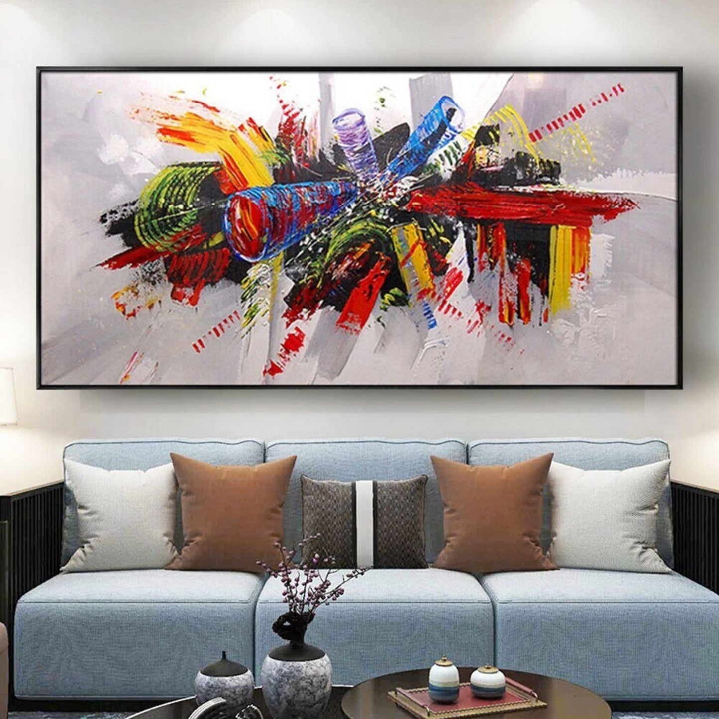 Abstract Colourful Music Horn Graffiti Art Painting