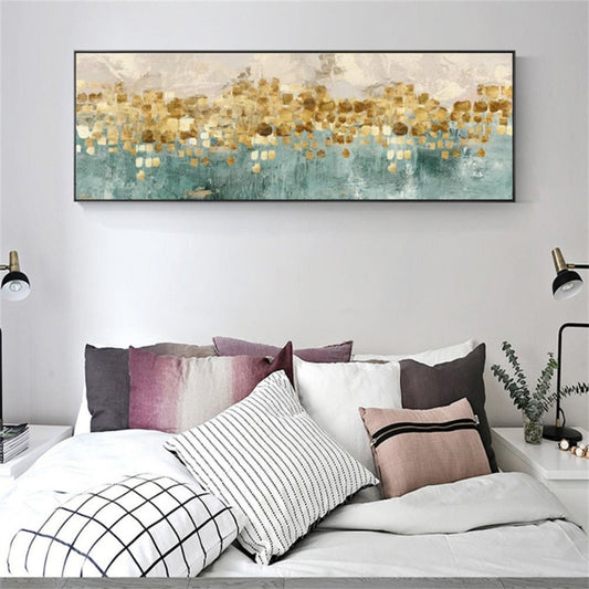 Modern Gold Leaf 100% Hand Painted Oil Painting