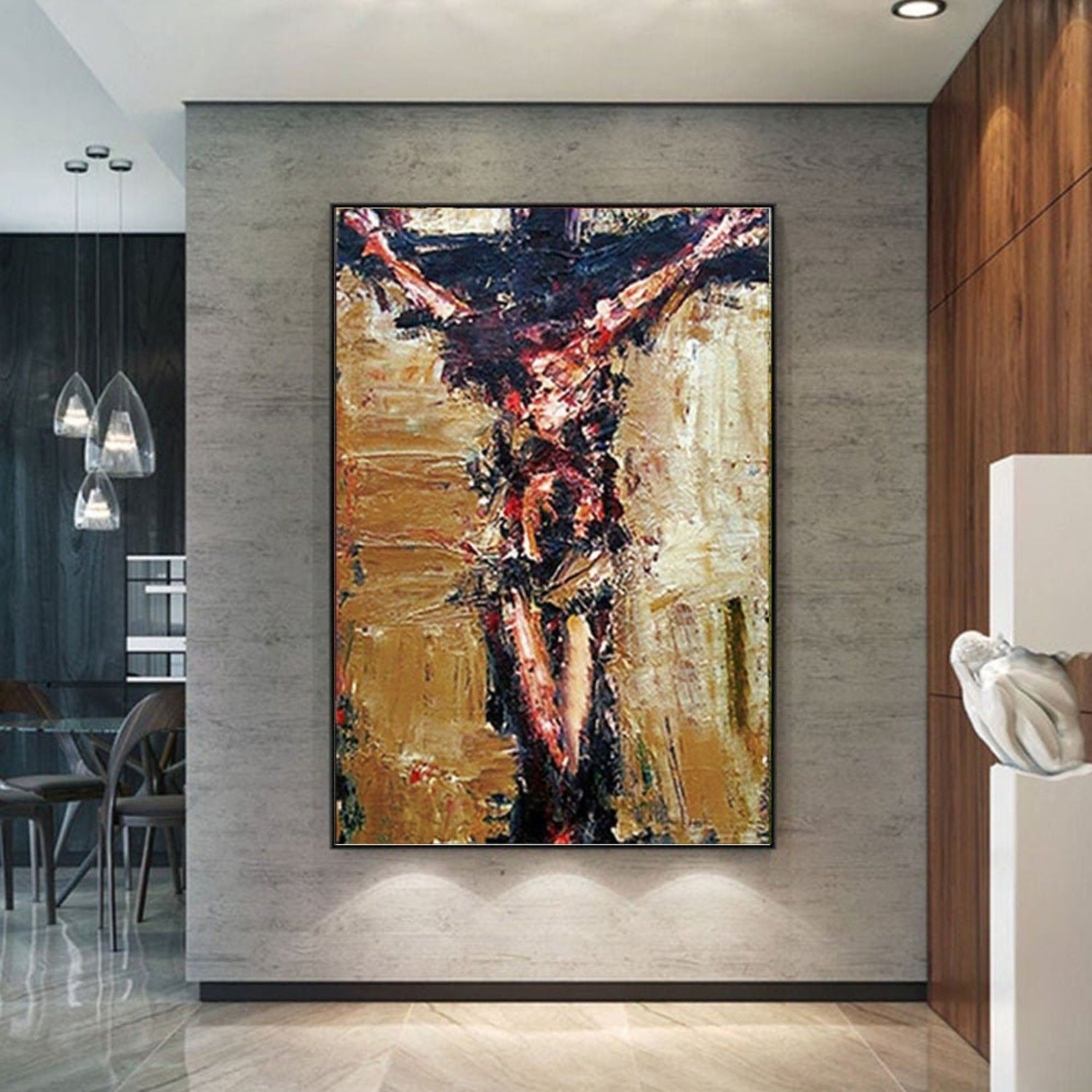 Jesus Original 100% Hand Painted Abstract Art