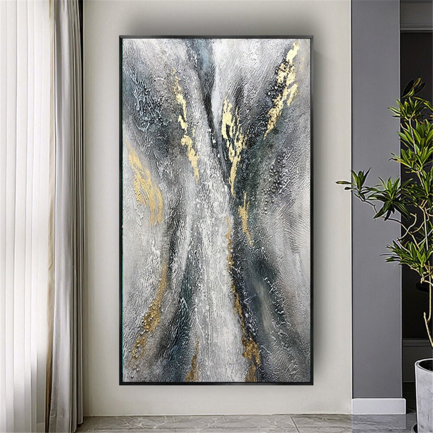 Textured Crossroads 100% Hand Painted Abstract Art