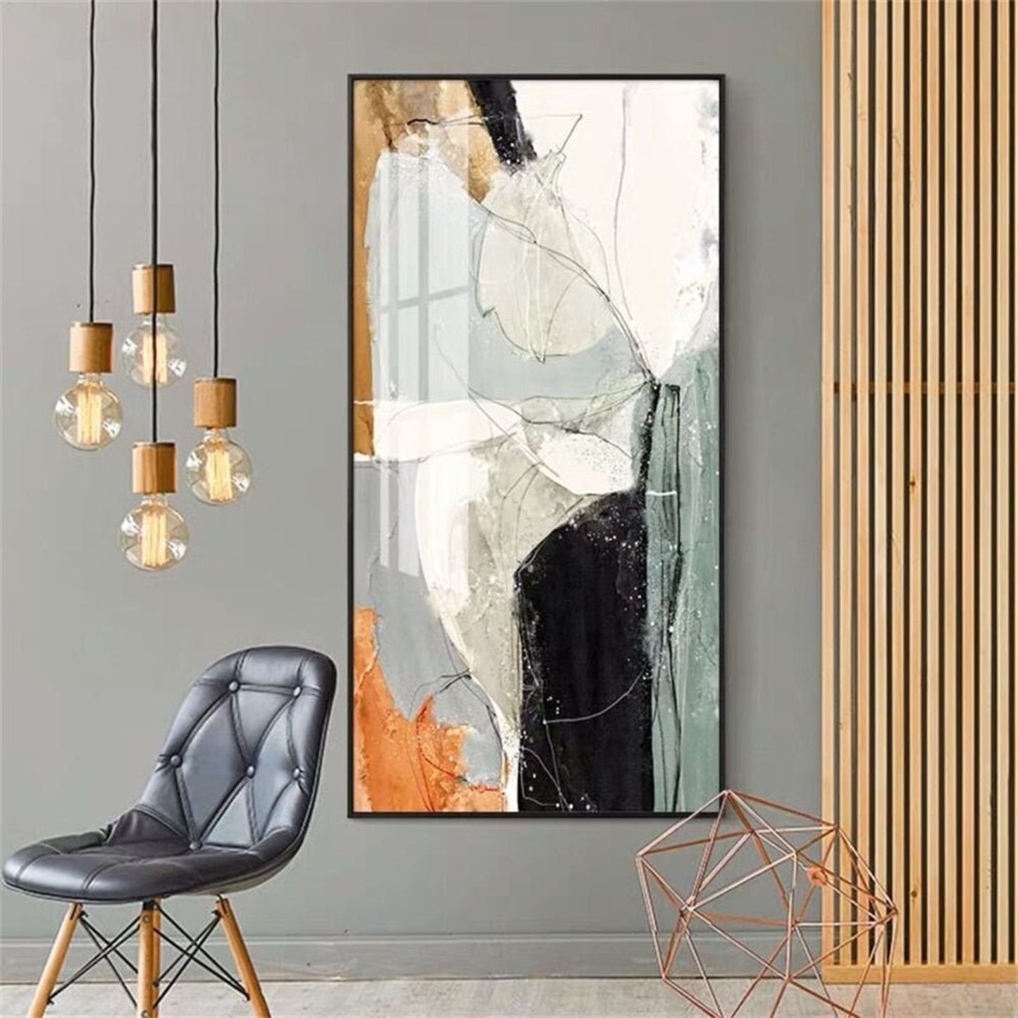Extra Large Marble Effect 100% Hand Painted Art