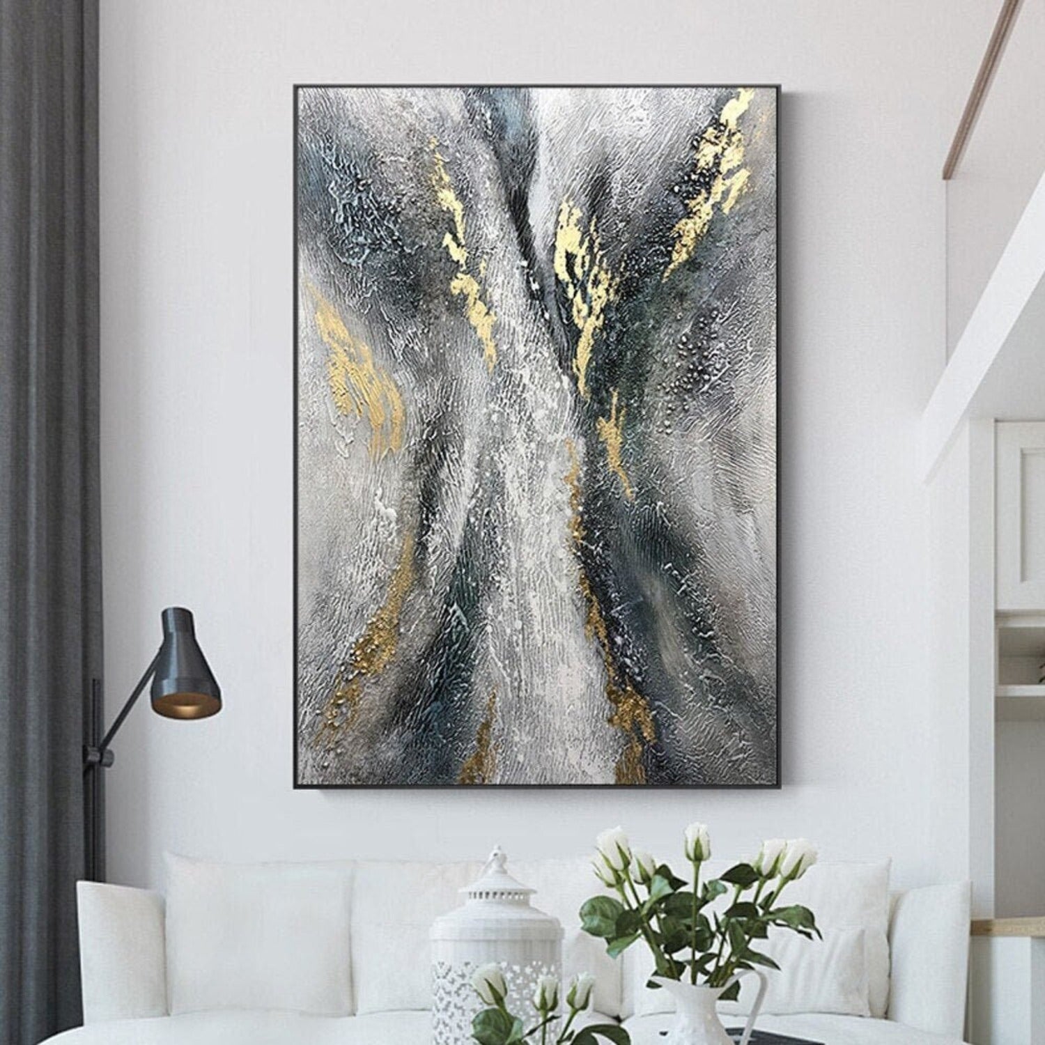 Textured Crossroads 100% Hand Painted Abstract Art