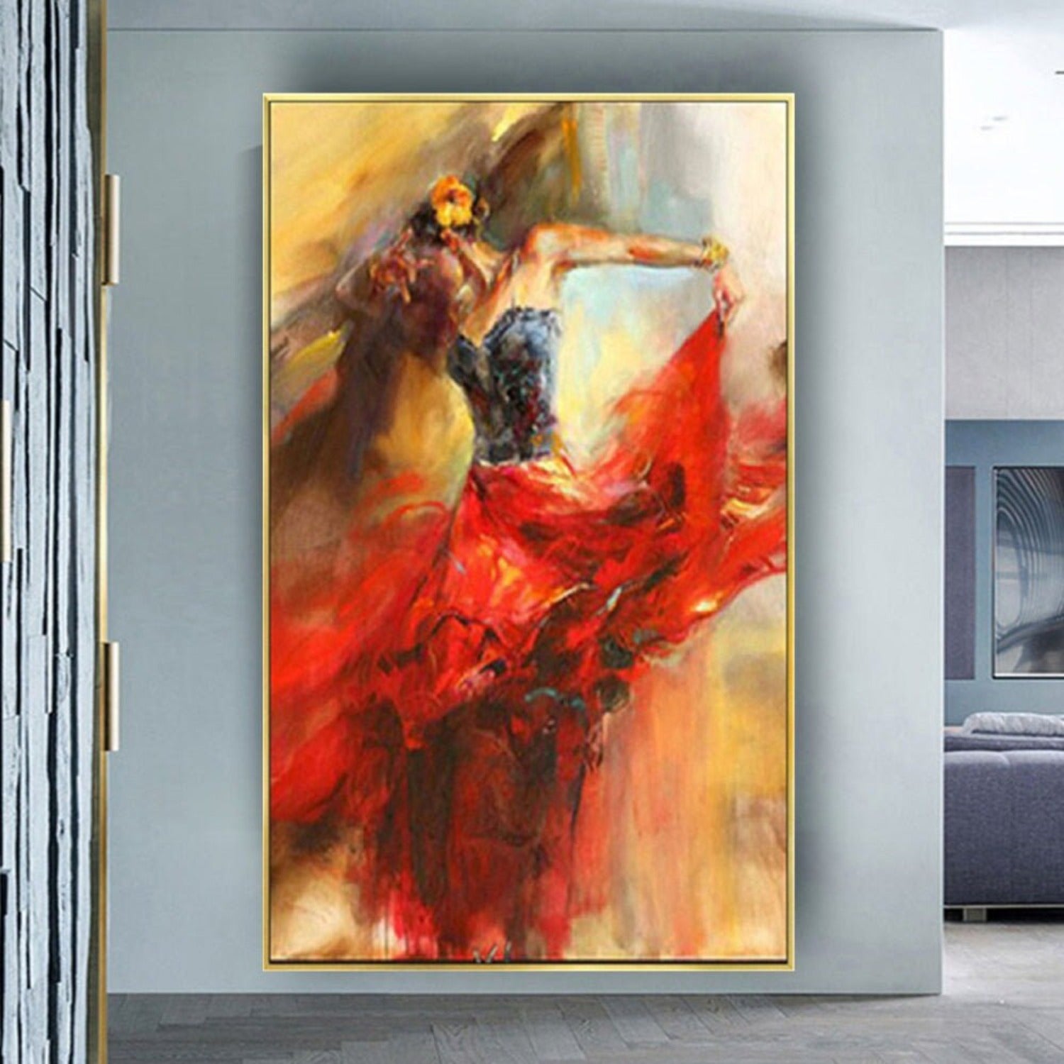 Abstract Ballet Girl 100% Hand Painted Canvas Art