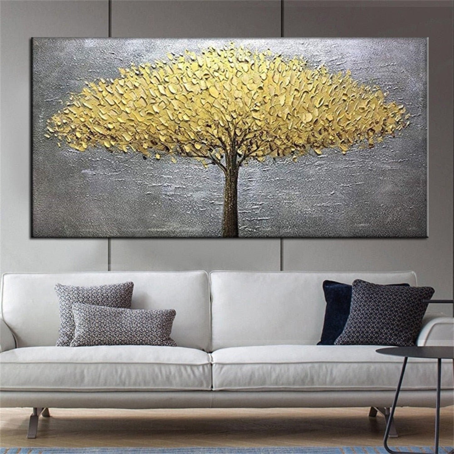 Contemporary Autumn Tree 100% Hand Painted Artwork