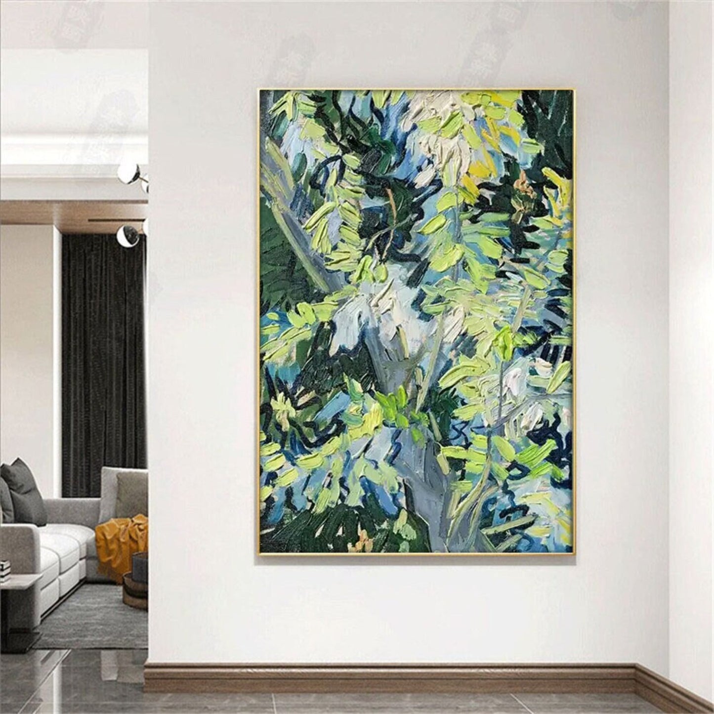 Acacia Branches 100% Hand Painted Oil Painting