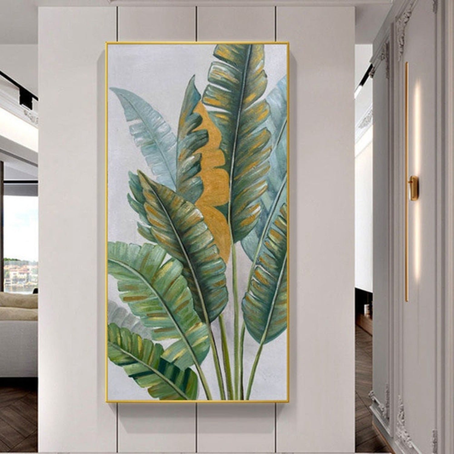 Banana Leaves 100% Hand Painted Contemporary Art