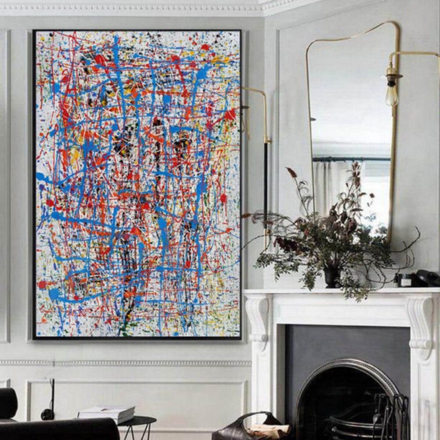 Acrylic Pollock Hand Painted Abstract Oil Painting