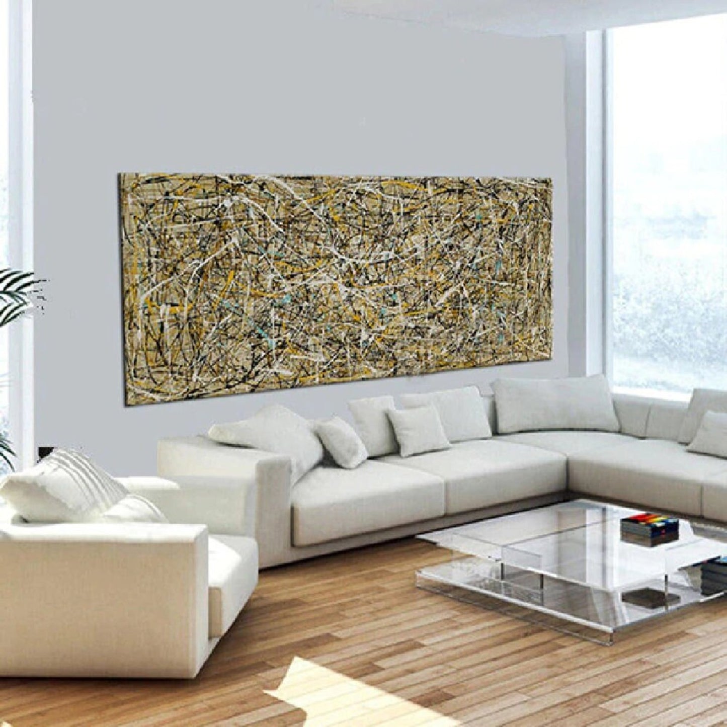 Modern Perfect Drip Jackson Pollock Abstract Art