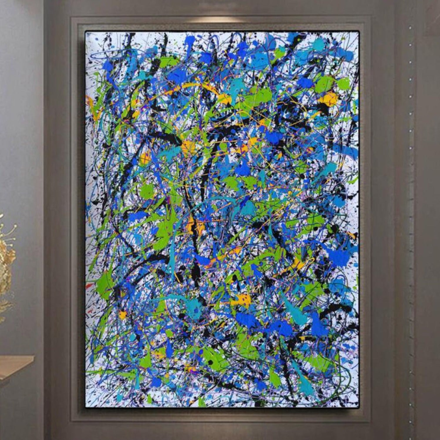 Jackson Pollock 100% Hand Painted Drip Style Art