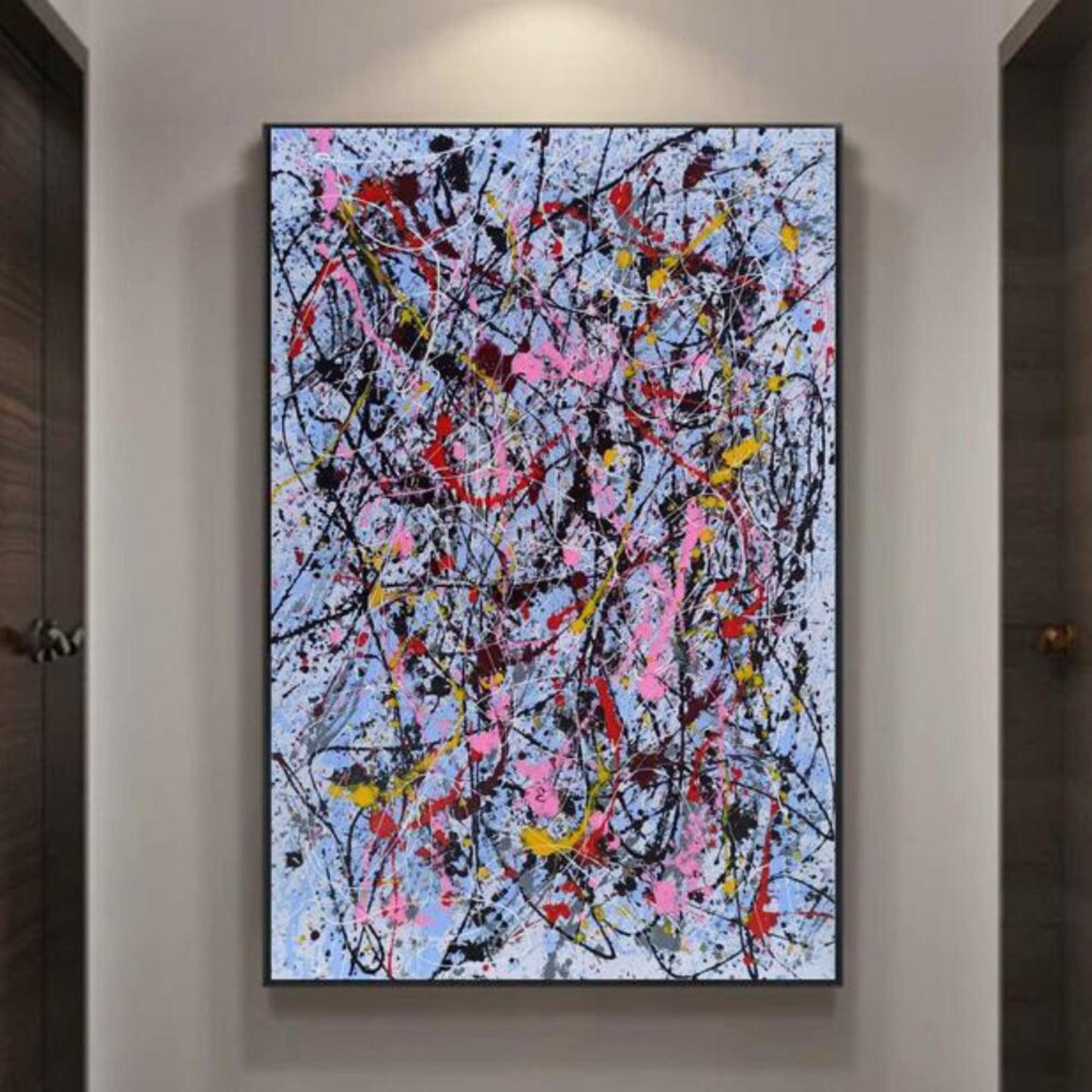 Colourful Jackson Pollock 100% Hand Painted Art