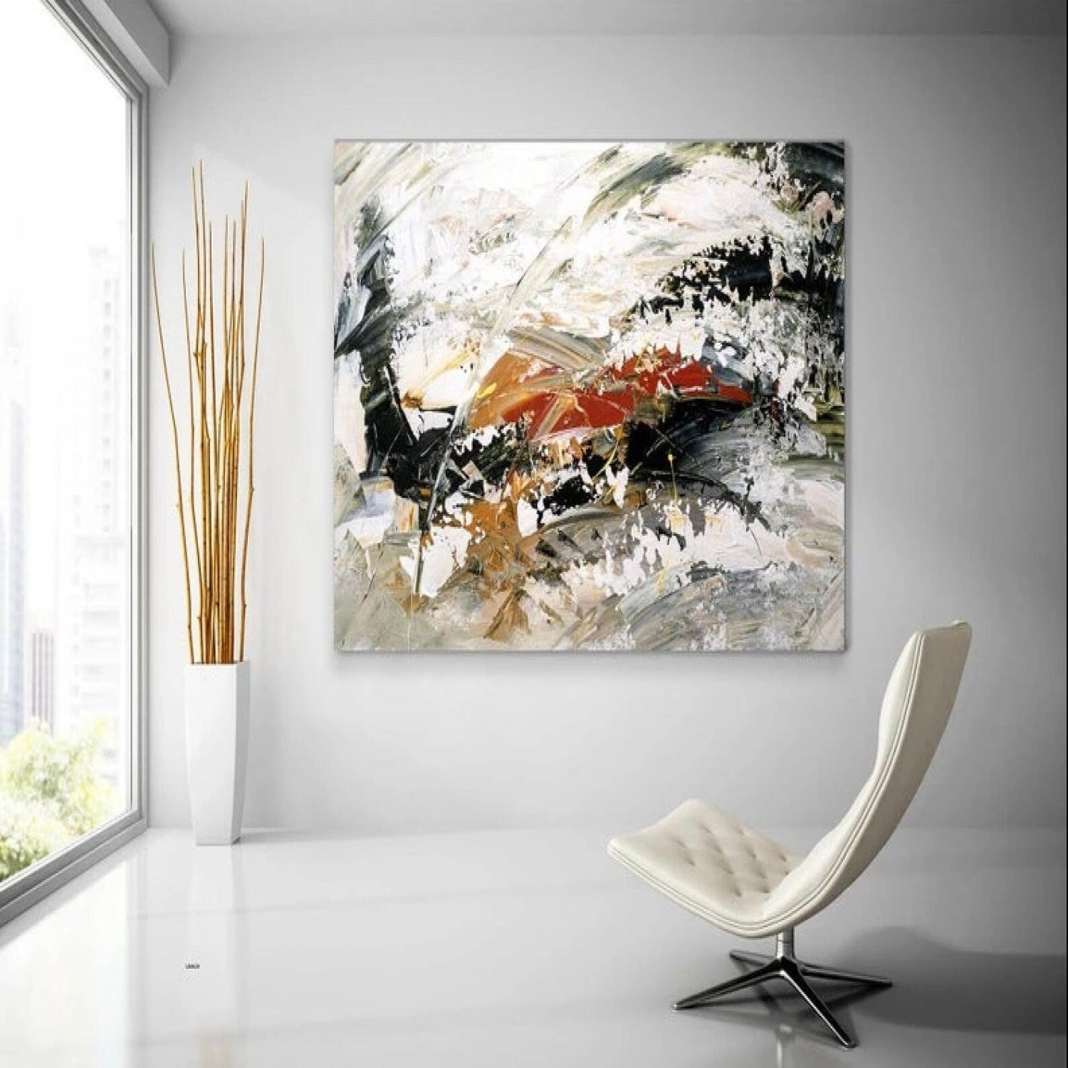 Original Abstract Palette Knife Colourful Painting