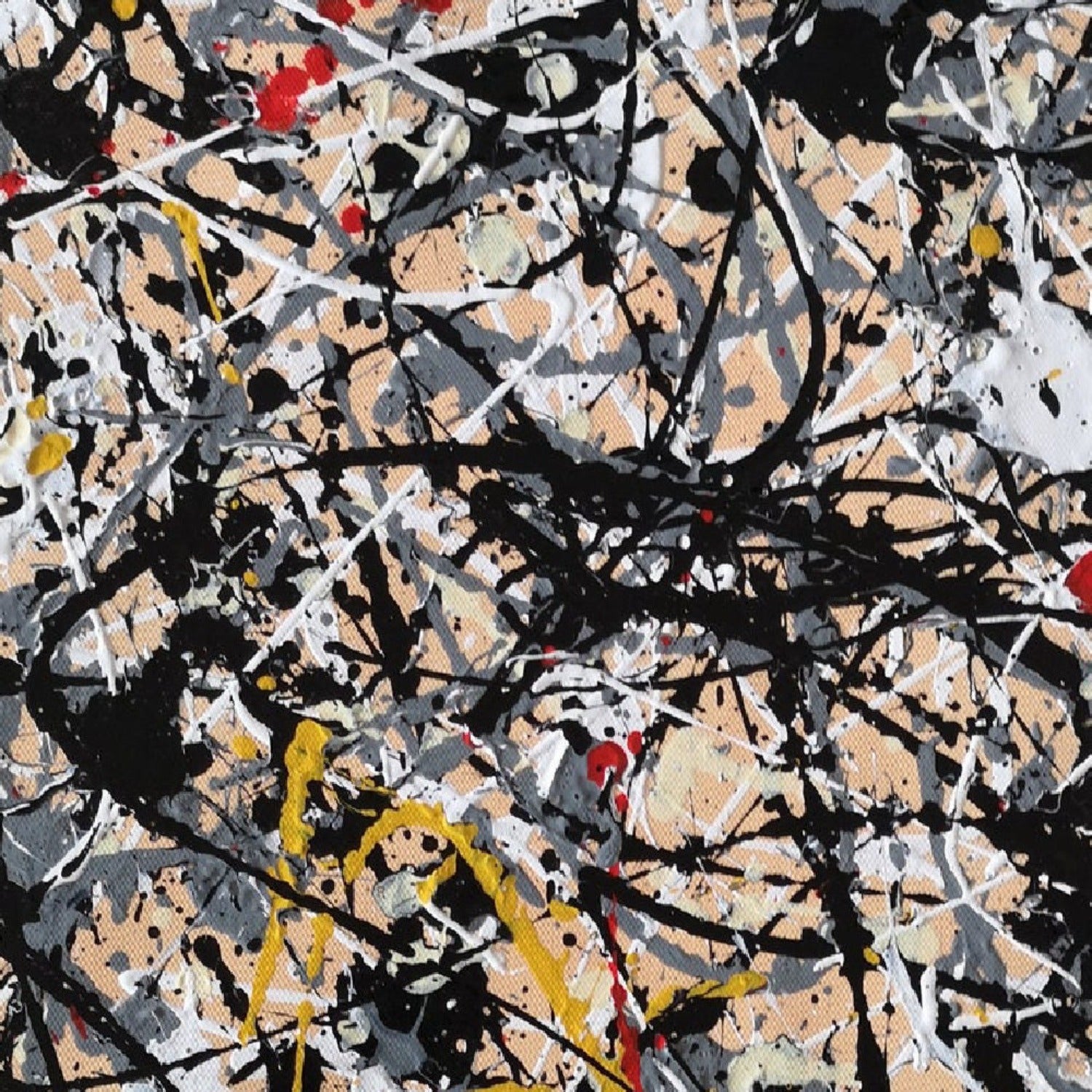 Jackson Pollock Style 100% Hand Painted Modern Art