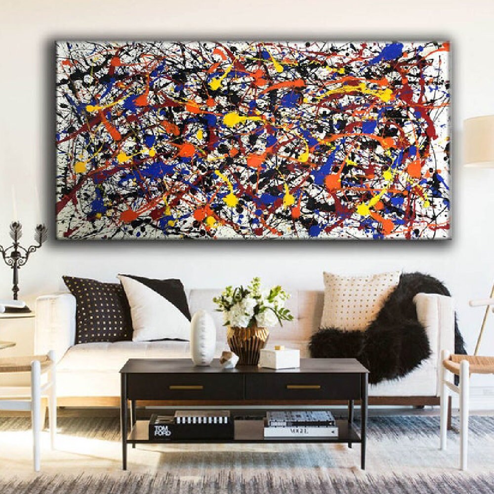 Jackson Pollock Extra Large Abstract Painting