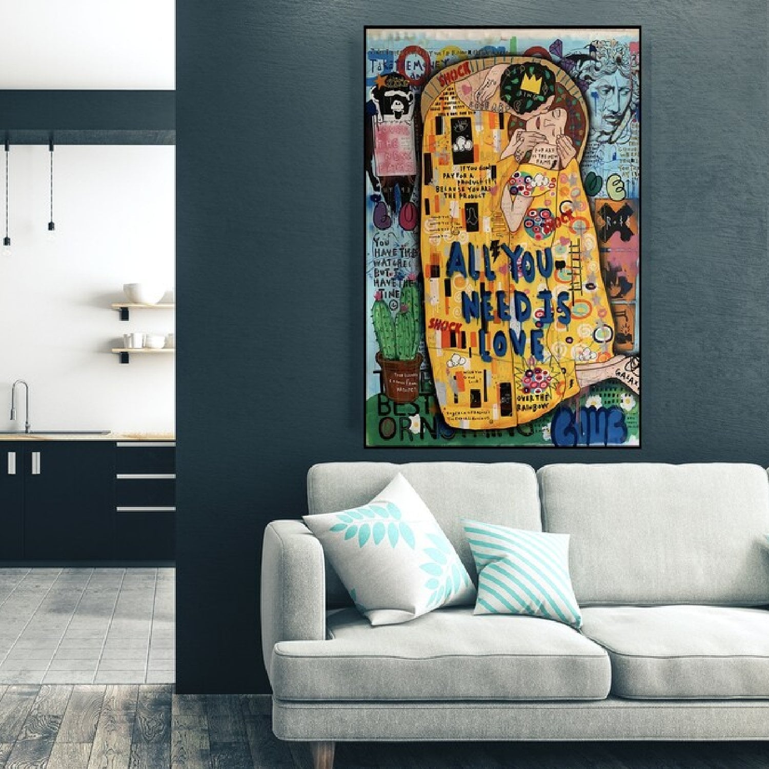 All You Need is Love 100% Hand Painted Pop Art