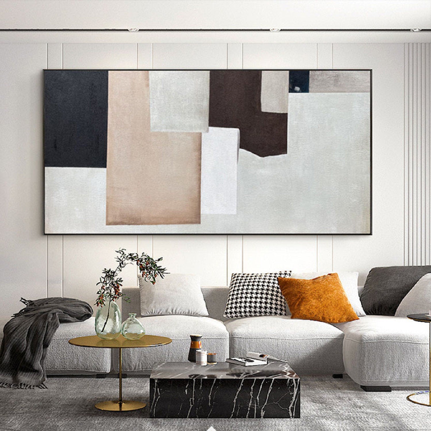 Awesome Minimalist 100% Hand Painted Abstract Art