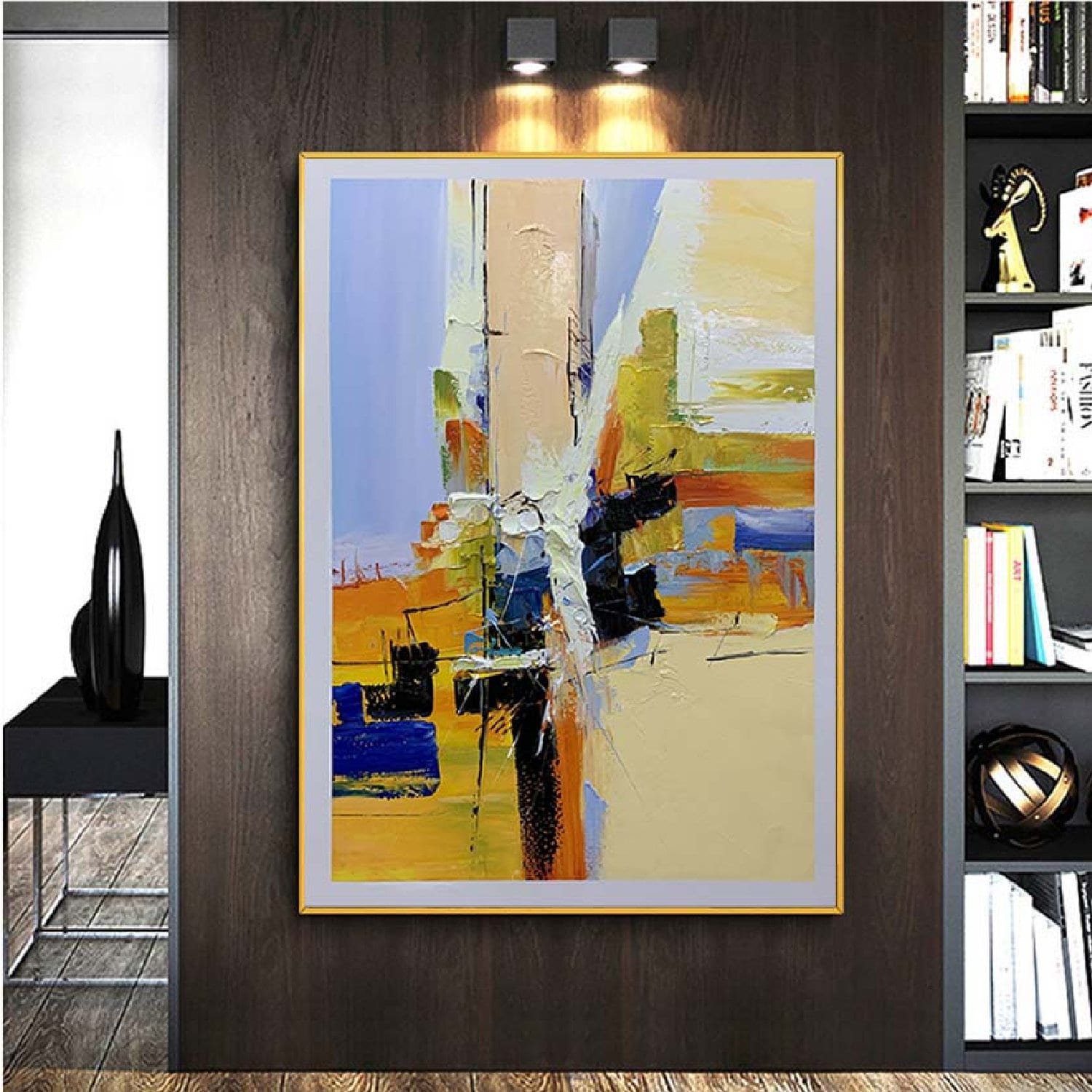 Minimalist Colourful 3D Textured Abstract Painting