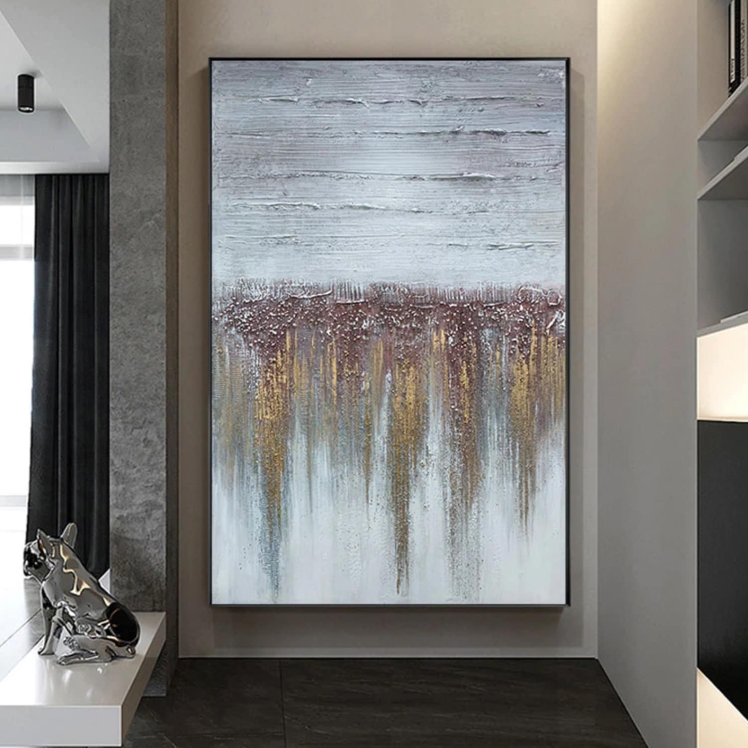 Textured Landscape Wall Hanging Acrylic Painting