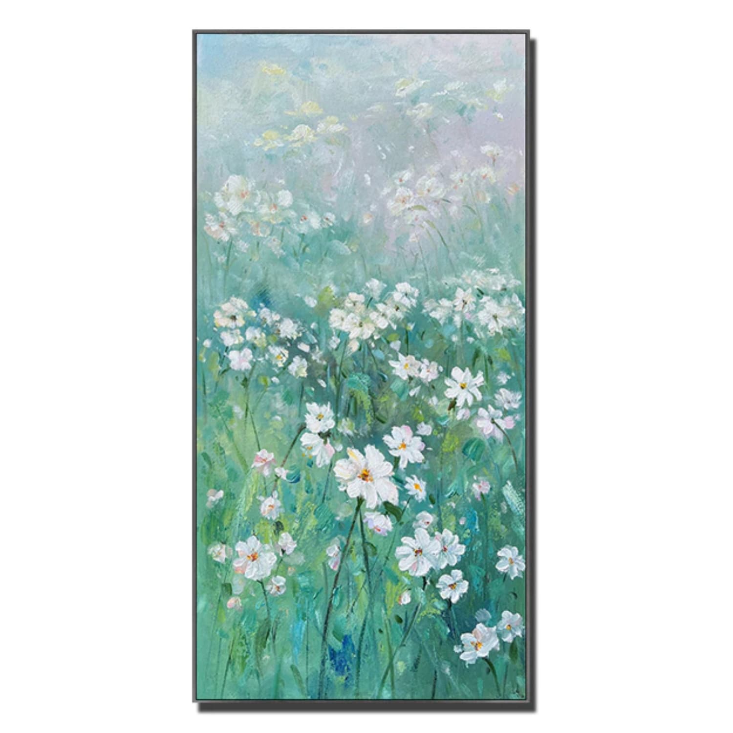Large White Daisy Flowers 100% Hand Painted Art